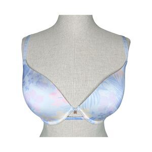 Savage x Fenty Core Microfiber T-Shirt Bra sz 32DDD * Lavender Purple Floral